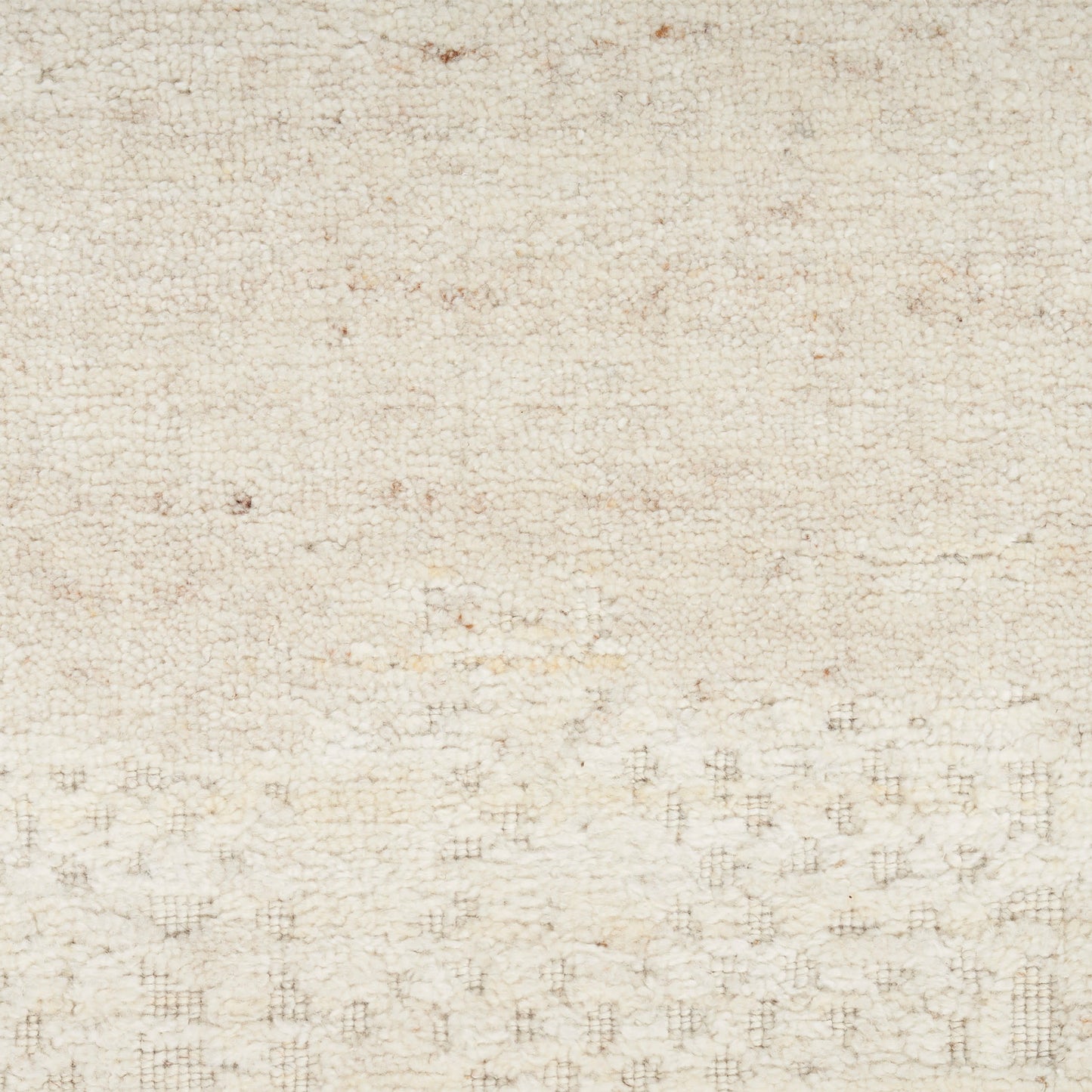 Beige woven rug with soft loops and subtle pattern; 8' x 10' size; neutral, cozy home decor.