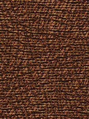 Brown textured upholstery fabric in saddle color with a dense loop weave; close-up of the fabric surface.