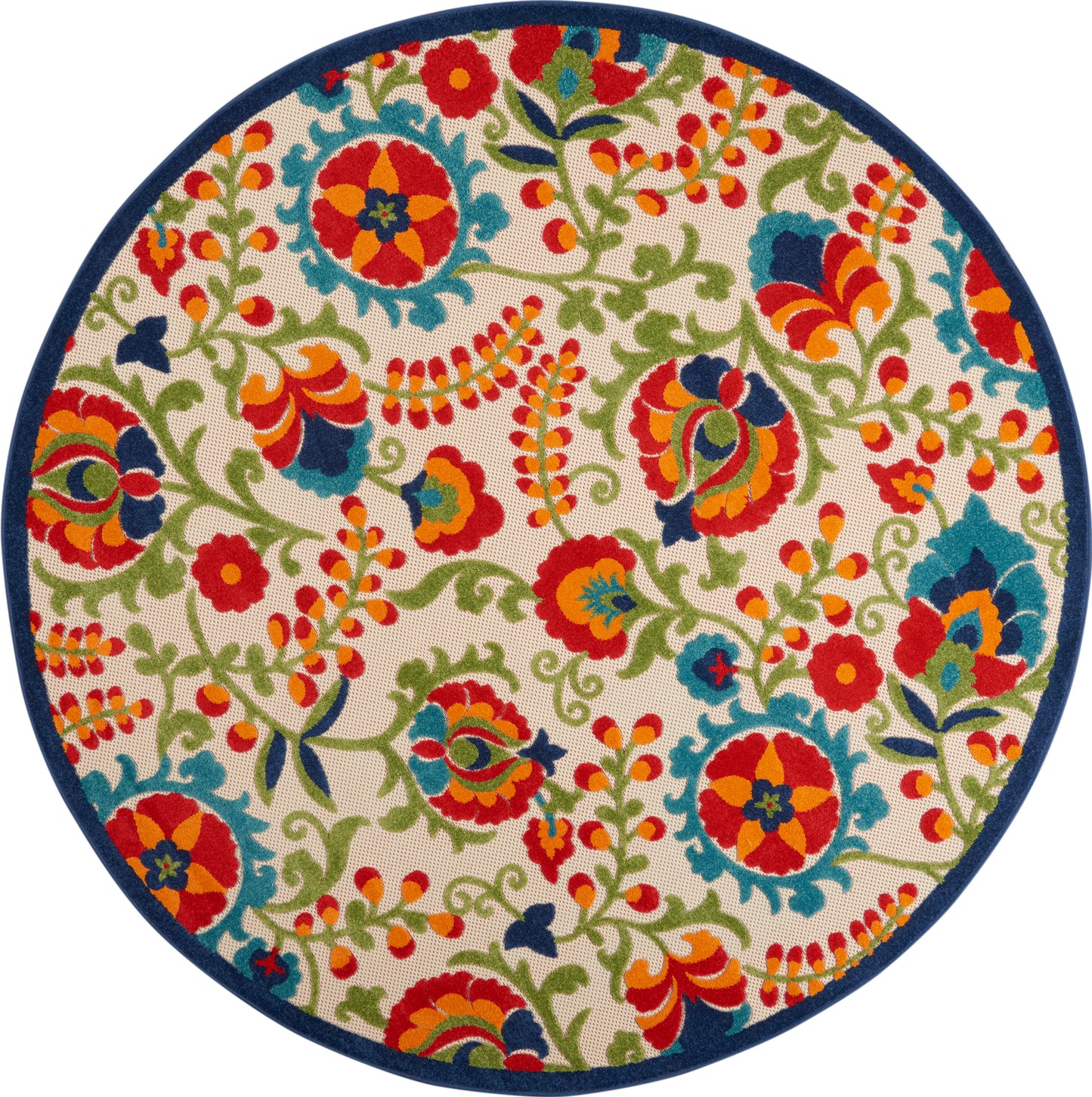 Nourison Rugs Nourison Home   Farmhouse 8' X Round    - 099446215888
