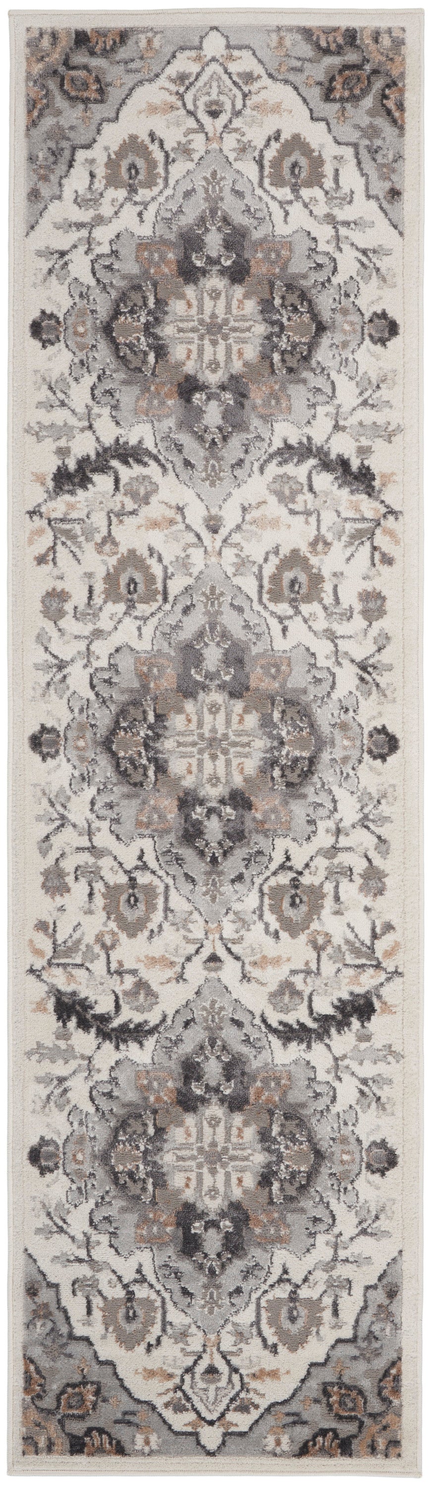 Nourison Rugs Nourison Home   Transitional 8' Runner    - 099446841148