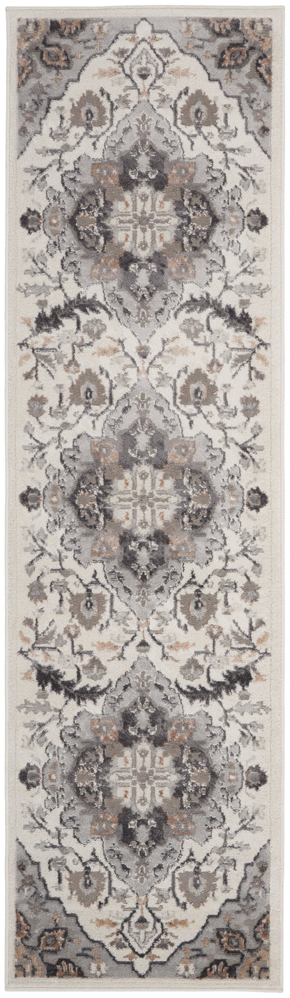 Nourison Rugs Nourison Home   Transitional 8' Runner    - 099446841148