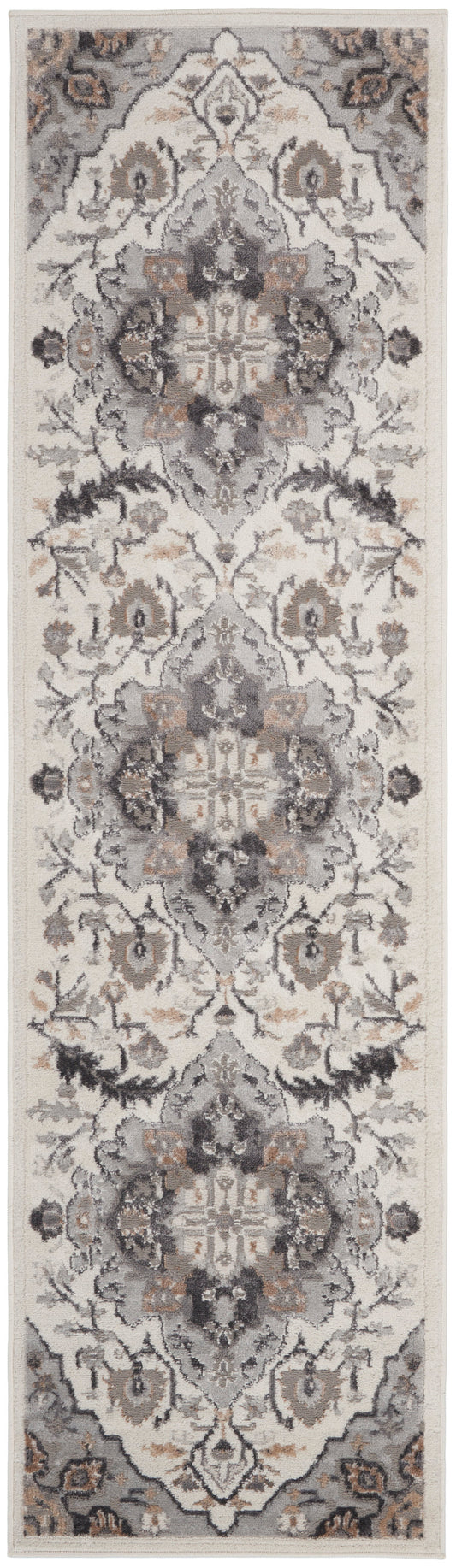Nourison Rugs Nourison Home   Transitional 8' Runner    - 099446841148