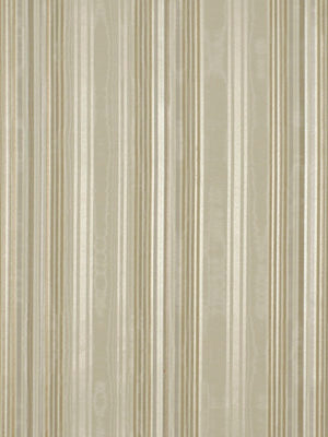 Beige & cream vertical striped wallpaper with subtle gold metallic sheen.