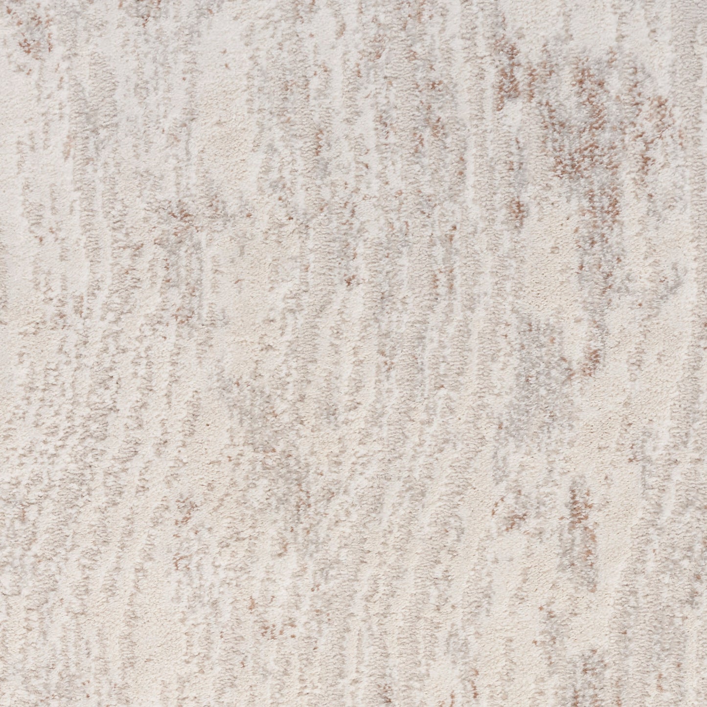 Cream beige textured rug with subtle tan linear pattern; soft woven surface for modern neutral decor.