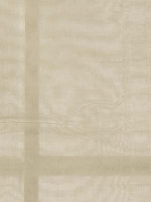 Beige waffle-block fabric swatch with natural drape, suitable for drapery or crafts.