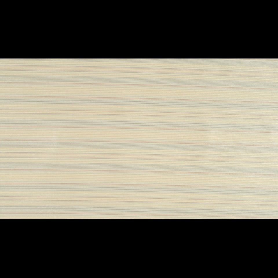 Long beige wood veneer plank with subtle blue-gray horizontal stripes, modern striped paneling look.