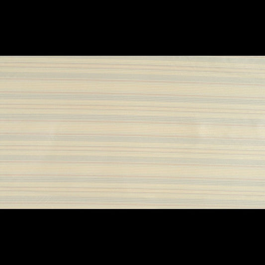 Long beige wood veneer plank with subtle blue-gray horizontal stripes, modern striped paneling look.