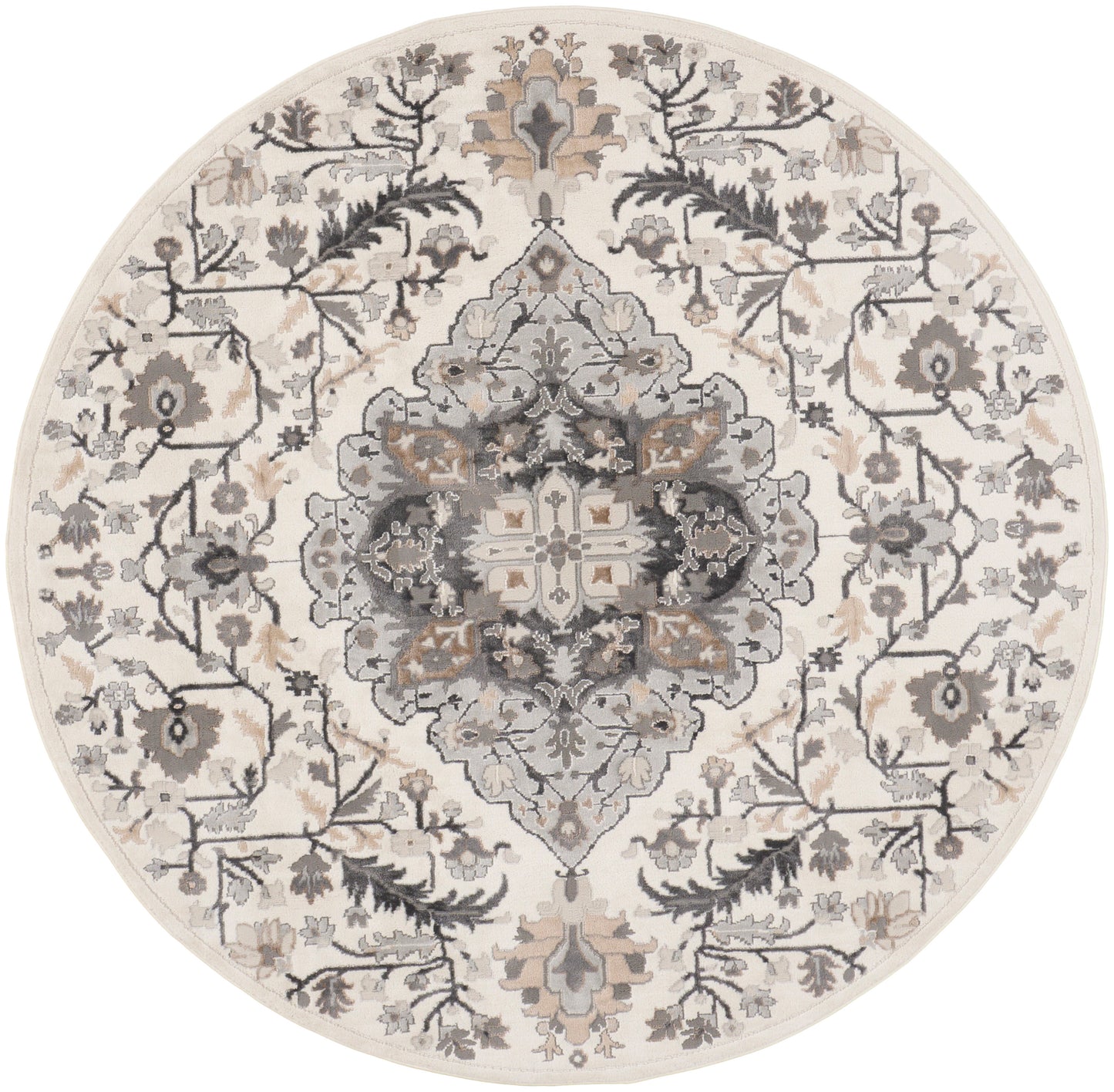 Nourison Rugs Nourison Home   Transitional 5' X Round    - 099446936103