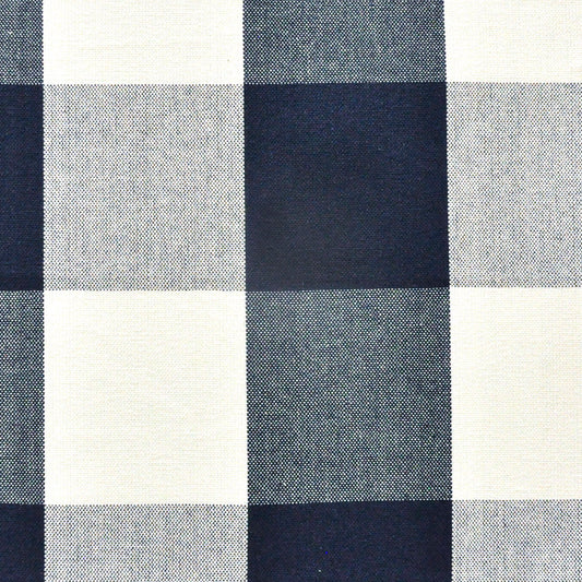 MAXWELL FABRICS  DRAPERY,MULTI-STRIPE,CHECK  # 634 NAVY   - SMP634