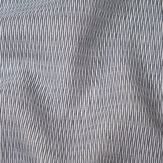 MAXWELL FABRICS  SHEER PATTERN  # 236 CAVIAR   - RQ9236