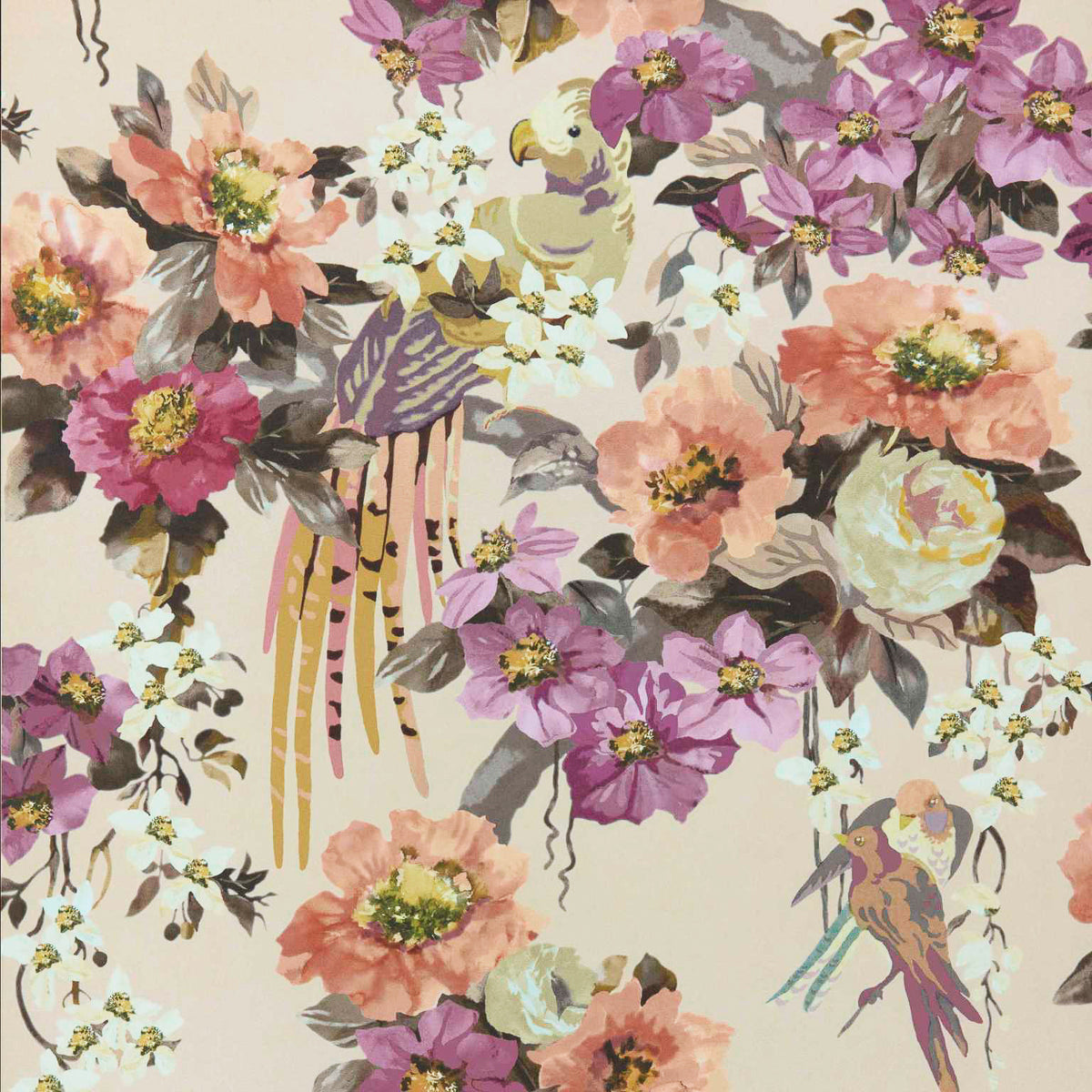 MAXWELL FABRICS  WALLPAPER - WP  # 01 APRICOT   - 241218101