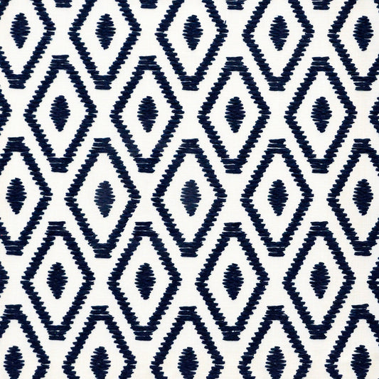 MAXWELL FABRICS  DRAPERY,MULTI- PATTERN  # 845 NAVAL   - SLS845