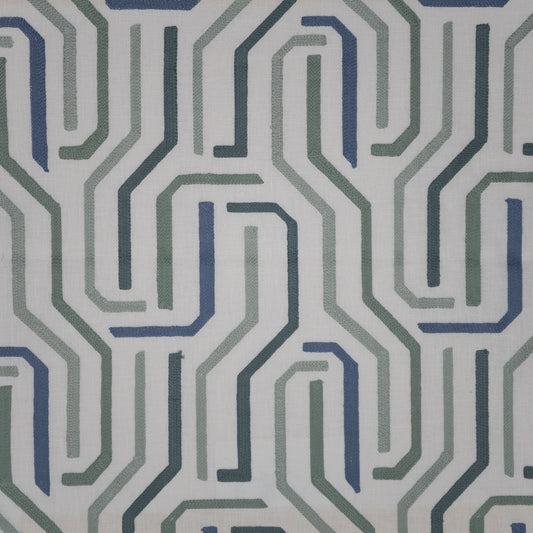 MAXWELL FABRICS  DRAPERY,MULTI- PATTERN  # 145 MENTHOL   - DO9145