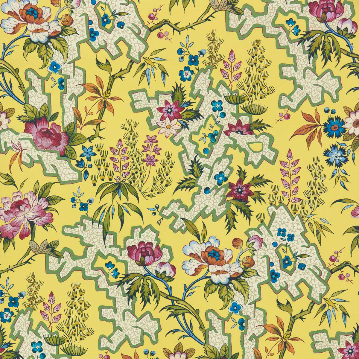 MAXWELL FABRICS  WALLPAPER - WP  # 01 YELLOW   - 241218001