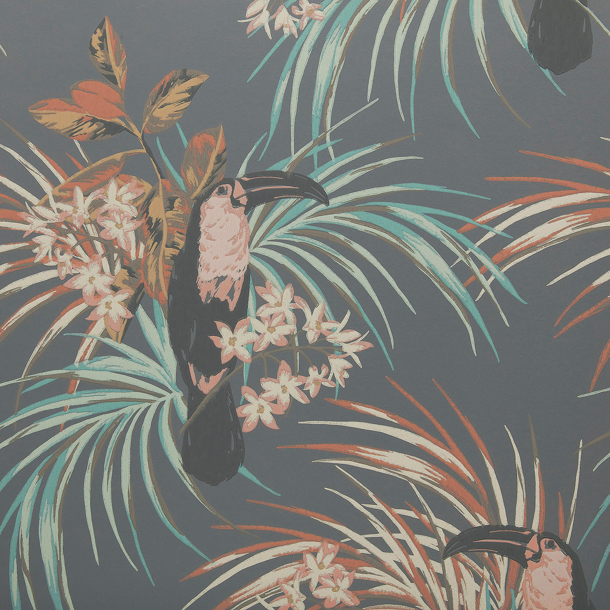MAXWELL FABRICS  WALLPAPER - WP  # 05 CHARCOAL   - 190713505