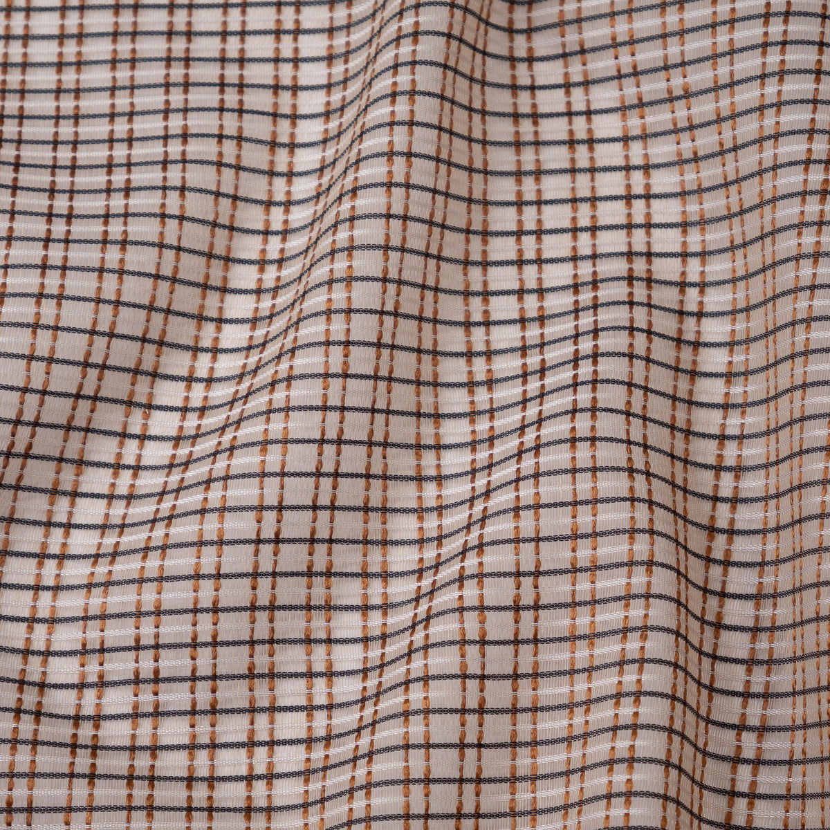 MAXWELL FABRICS  SHEER PATTERN  # 219 CINNAMON   - 295219