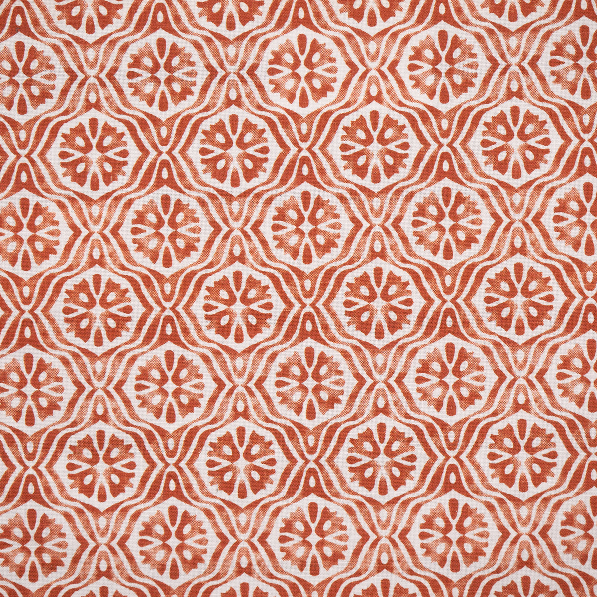 MAXWELL FABRICS  DRAPERY,MULTI- PATTERN  # 718 TOMATO   - OA8718