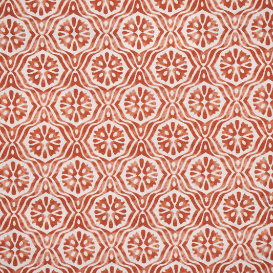 MAXWELL FABRICS  DRAPERY,MULTI- PATTERN  # 718 TOMATO   - OA8718