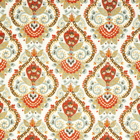 MAXWELL FABRICS  DRAPERY,MULTI- PATTERN  # 807 GILDED   - TT8807
