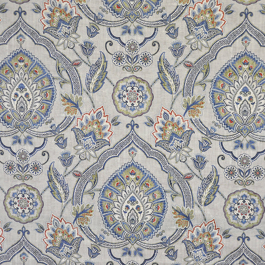 MAXWELL FABRICS  DRAPERY,MULTI- PATTERN  # 121 PLATINUM   - RK4121