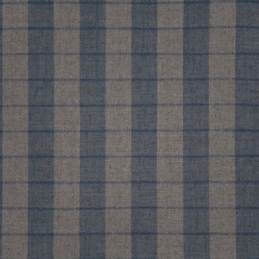 MAXWELL FABRICS  DRAPERY,MULTI-STRIPE,CHECK  # 135 LAKE   - DP0135