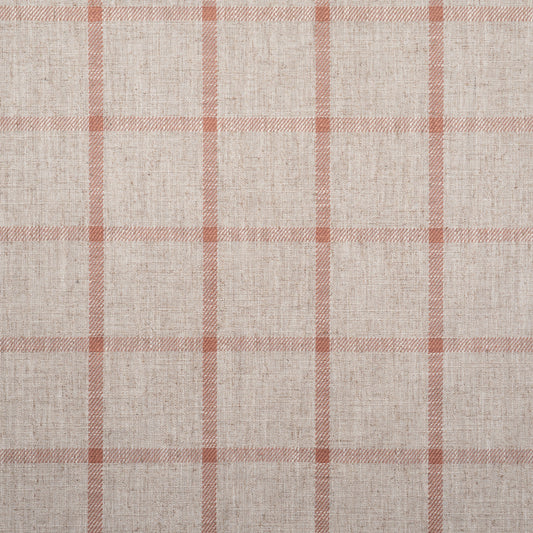 MAXWELL FABRICS  DRAPERY,MULTI-STRIPE,CHECK  # 728 TERRACOTTA   - PB4728
