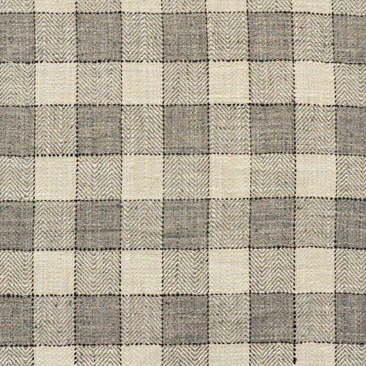 MAXWELL FABRICS  DRAPERY,MULTI-STRIPE,CHECK  # 625 ASH   - LQZ625