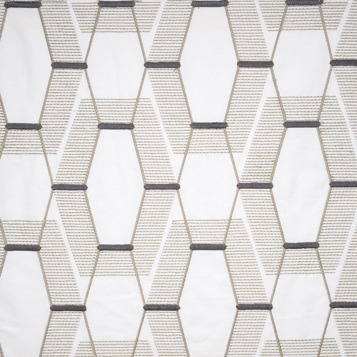 MAXWELL FABRICS  DRAPERY,MULTI- PATTERN  # 648 STONE   - PAS648