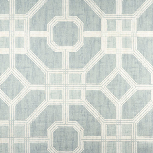 MAXWELL FABRICS  DRAPERY,MULTI- PATTERN  # 616 AQUA   - BFS616