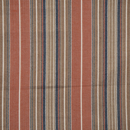 MAXWELL FABRICS  DRAPERY,MULTI-STRIPE,CHECK  # 711 PAPRIKA   - DO7711