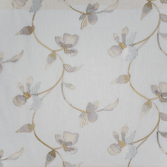 MAXWELL FABRICS  DRAPERY,MULTI- PATTERN  # 634 SILVER   - SO6634
