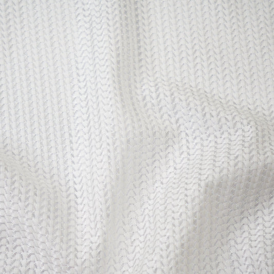 MAXWELL FABRICS  SHEER SOLID,TEXTURE  # 254 PURE WHITE   - AU7254