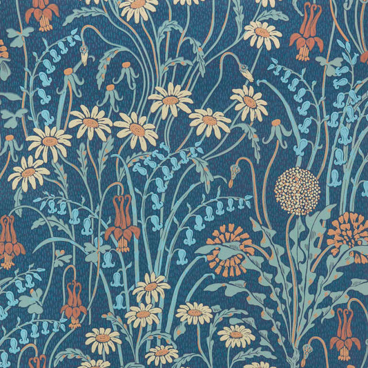 MAXWELL FABRICS  WALLPAPER - WP  # 01 PRUSSIAN BLUE   - 241217801