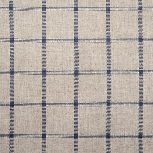 MAXWELL FABRICS  DRAPERY,MULTI-STRIPE,CHECK  # 718 NAVY   - PB4718