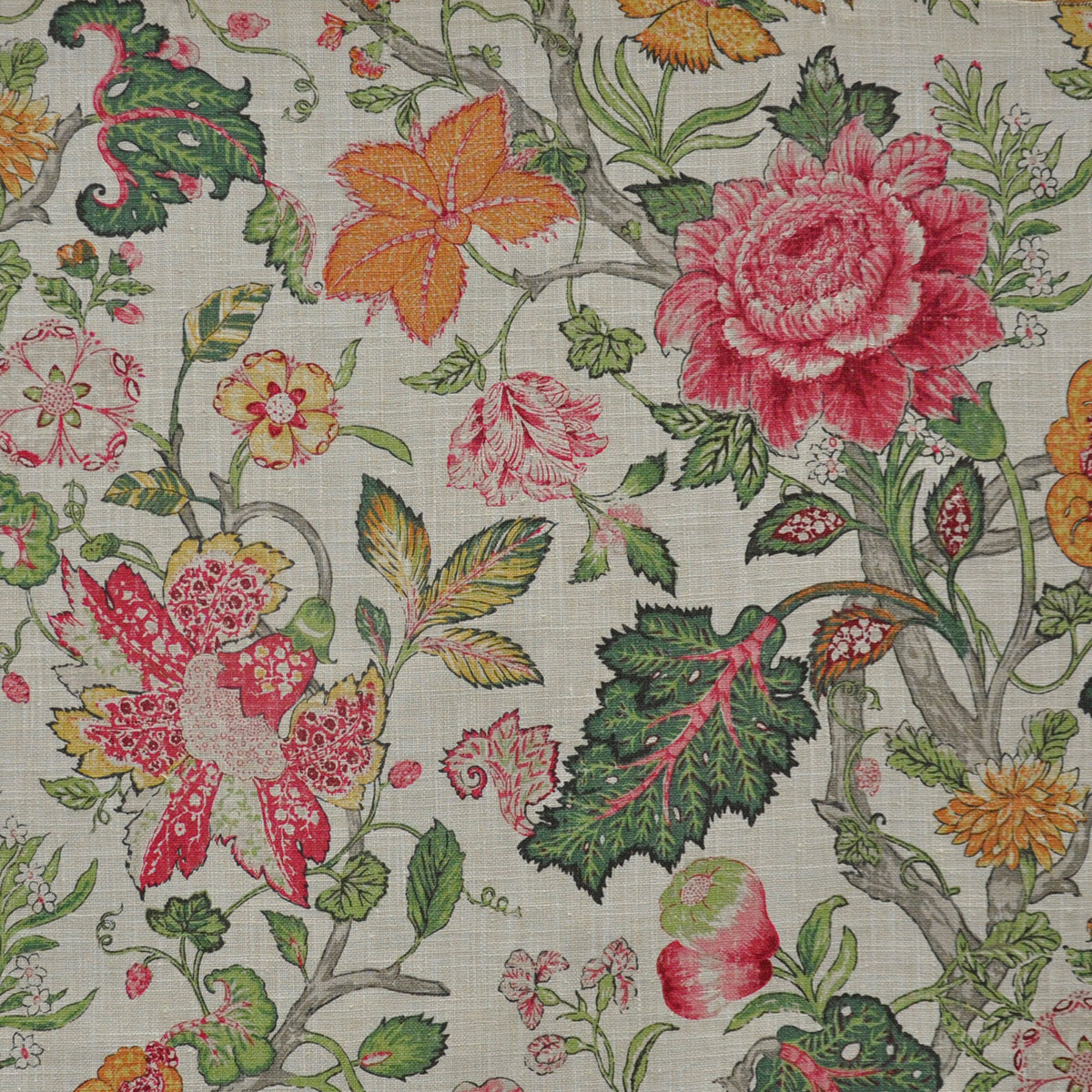 MAXWELL FABRICS  PRINTS  # 509 RASPBERRY   - DM9509