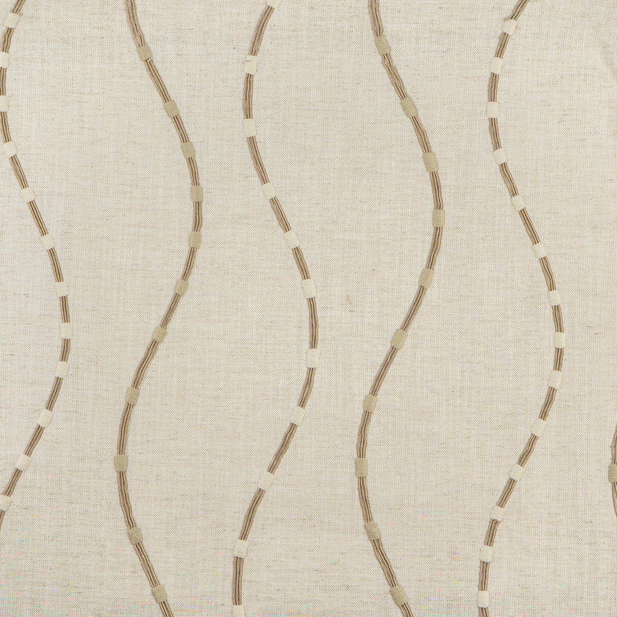 MAXWELL FABRICS  DRAPERY,MULTI- PATTERN  # 427 BISCOTTI   - MB2427