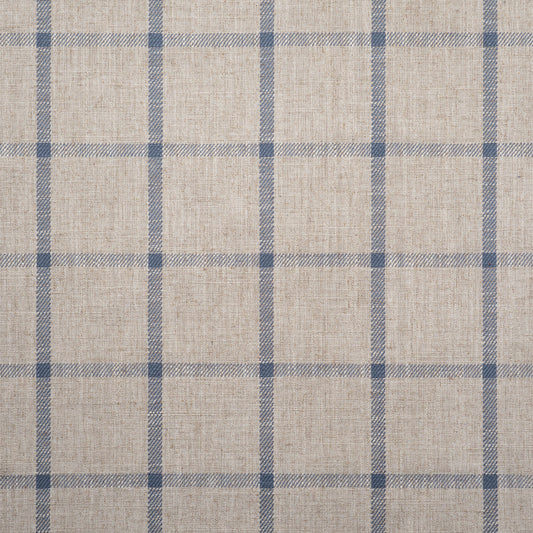 MAXWELL FABRICS  DRAPERY,MULTI-STRIPE,CHECK  # 748 LAKE   - PB4748