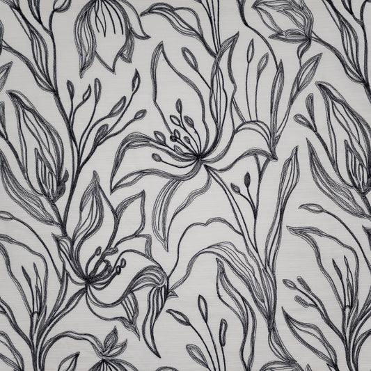 MAXWELL FABRICS  DRAPERY,MULTI- PATTERN  # 433 NOIR   - HM1433