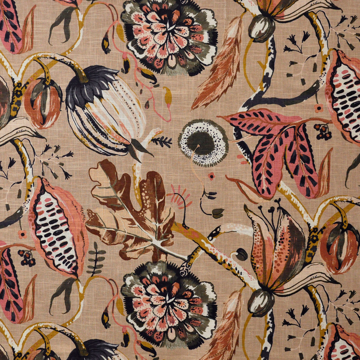 MAXWELL FABRICS  UPHOLSTERY PATTERNS  # 705 TERRACOTTA   - BEJ705