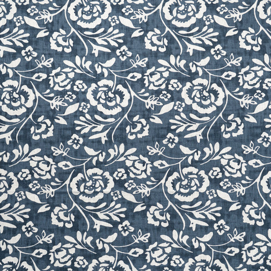 MAXWELL FABRICS  DRAPERY,MULTI- PATTERN  # 501 INDIGO   - KB2501
