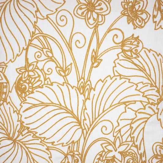 MAXWELL FABRICS  DRAPERY,MULTI- PATTERN  # 618 MUSTARD   - SO5618