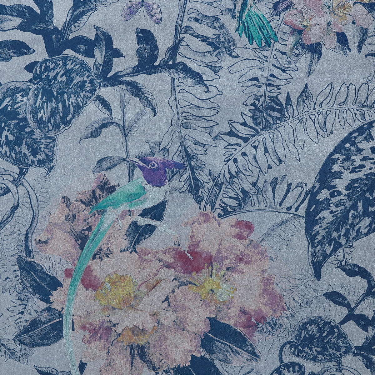 MAXWELL FABRICS  WALLPAPER - WP  # 03 BLUE DUSK   - 200814403