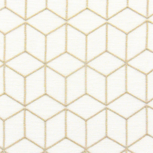 MAXWELL FABRICS  SHEER PATTERN  # 535 BUFF   - IA3535