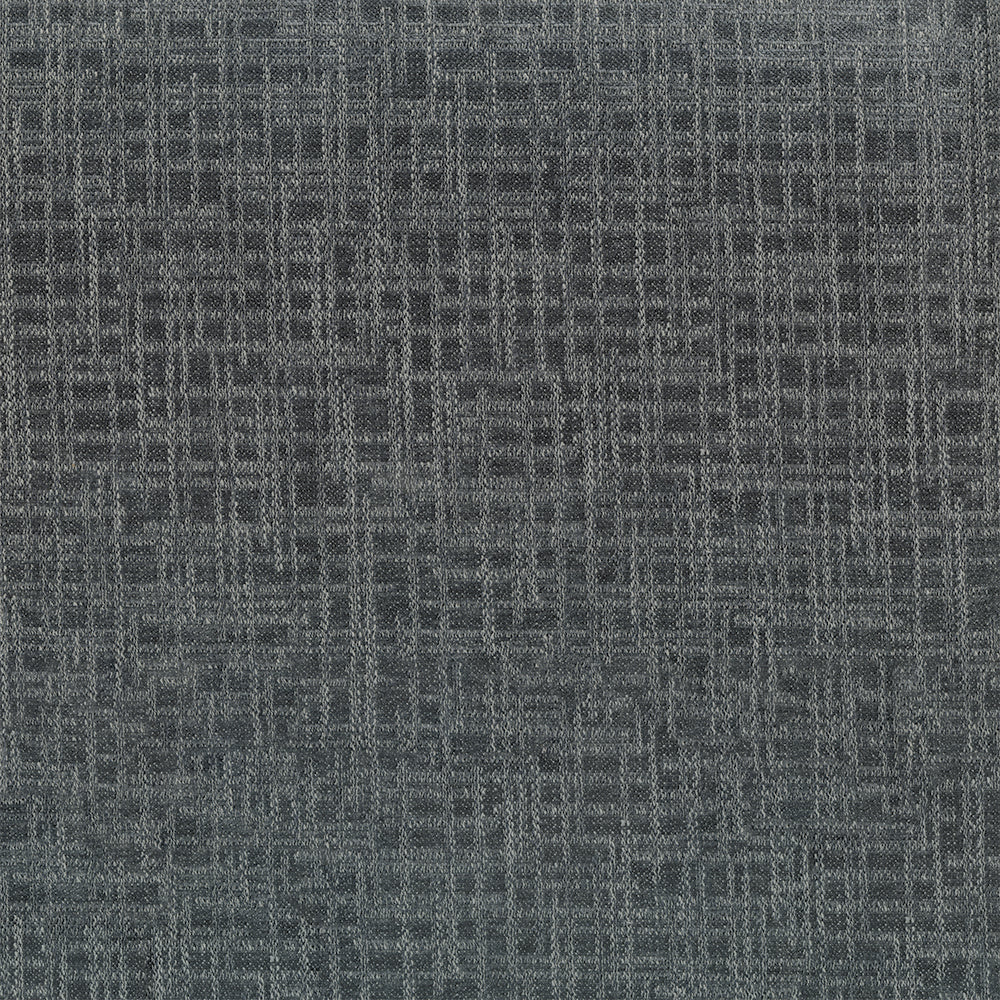 Charcoal gray woven fabric with subtle crosshatch grid pattern.