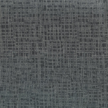 Charcoal gray woven fabric with subtle crosshatch grid pattern.
