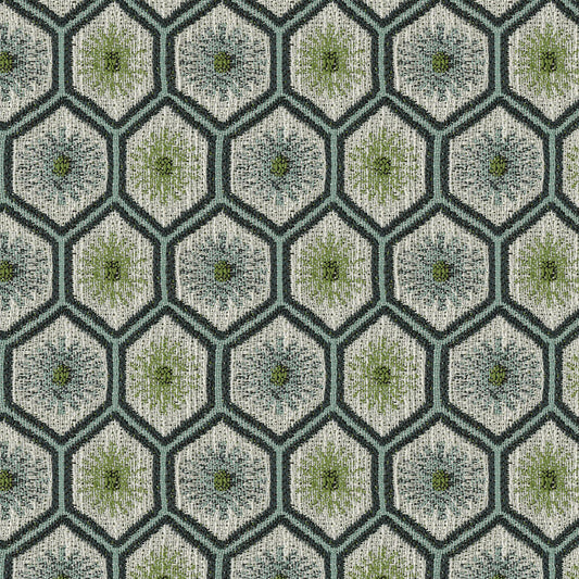 ABBEYSHEA Brennan Geometric   Desiger Outlet Fabric - BRENN702