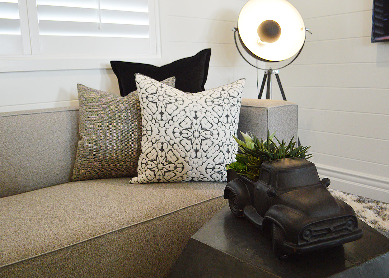 D.V. KAP HOME   24" x 24" Jackie O Pillow - Pyrite Solid    - 2579-P-2424