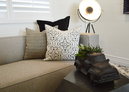 D.V. KAP HOME   24" x 24" Jackie O Pillow - Pyrite Solid    - 2579-P-2424