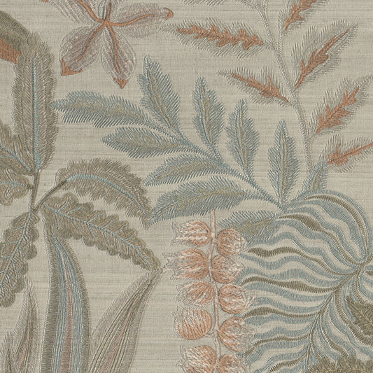 JF Fabrics -Wallpaper 10012 21 Wallpaper Peach, Orange, Taupe  Vinyl - 9531721 W9581