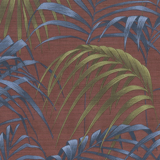 JF Fabrics -Wallpaper 10016 47 Wallpaper Red, Blue, Green  Vinyl - 9531847 W9581